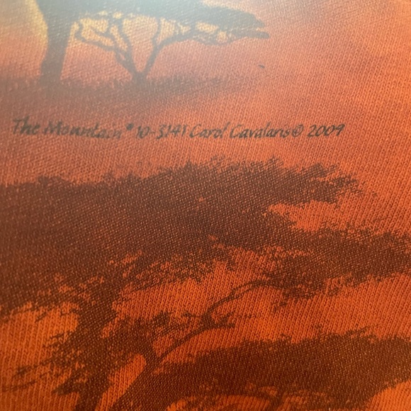 - The Mountain Orange Tie Dye  2009 Lion Perry Zoo 200 T shirt - Picture 6 of 6